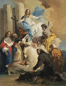 Giambattista 1696 1770 Prints: The Virgin with Six Saints, c. 1750