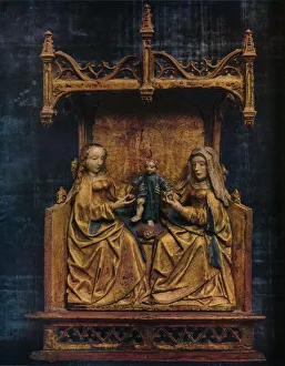 Life Event Prints: The Virgin and St. Anne Teaching The Infant Saviour To Walk, c1470