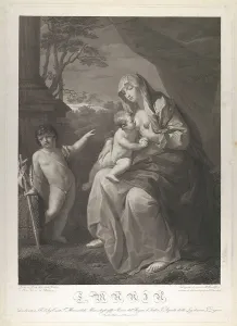 Guidop Reni Prints: The Virgin suckling the infant Christ