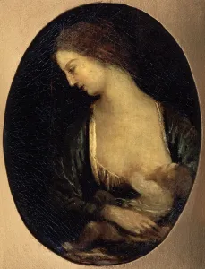 Verneuil Prints: The Virgin of Verneuil, 1850-1860. Artist: Jean-Baptiste-Camille Corot