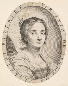 Vouet Prints: Virginia da Vezzo, Wife of Simon Vouet, 1626. Creator: Claude Mellan