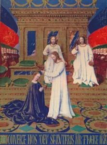 Etienne Prints: The Virgins Coronation, c1455, (1939). Artist: Jean Fouquet