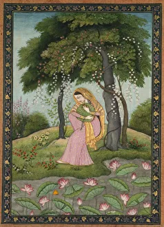 Virhini Nayika, Love-Torn Heroine, c. 1800. Creator: Unknown