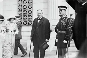 Photographglass Negative Prints: Viscount Haldane - West Point, 1913. Creator: Bain News Service