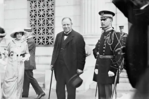 Richard Burdon Haldane Prints: Viscount Haldane - West Point, 1913. Creator: Bain News Service