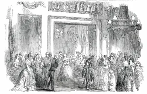 Douro Marquess Of Prints: The Viscountess Palmerston's Assembly - The Saloon, 1850. Creator: Unknown