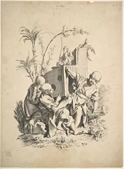 Chez Huquier Gallery: Vision, 18th century. Creator: Gabriel Huquier