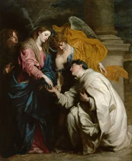 The Vision of the Blessed Hermann Joseph, 1630. Artist: Dyck, Sir Anthonis, van (1599-1641)