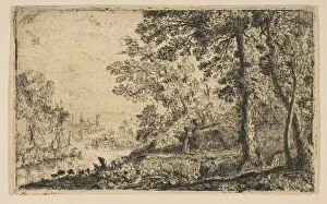 Claude Lorrain Gallery: The Vision, ca. 1630. Creator: Claude Lorrain
