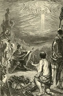 Vision of the Cross at Saxa Rubra, 1890. Creator: Unknown Vision of the Cross at Saxa Rubra, 1890. Creator: Unknown