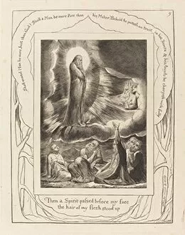 The Vision of Eliphaz, 1825. Creator: William Blake