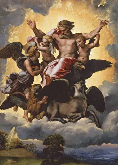 Raffael Prints: The Vision of Ezekiel