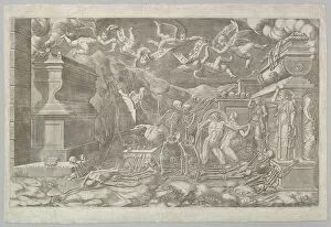 Giovanni Giacomo De Rossi Gallery: The Vision of Ezekiel, 1554. Creator: Giorgio Ghisi