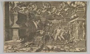 The Vision of Ezekiel, 1554 (republished 1595). Creator: Giorgio Ghisi