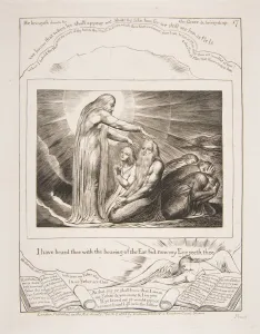 Blake Prints: The Vision of God, from Illustrations of the Book of Job, 1825-26. Creator: William Blake