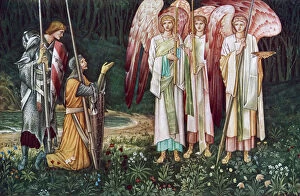 Images Dated 6th October 2007: The Vision of the Holy Grail, 1891 (1934).Artist: John Henry Dearle