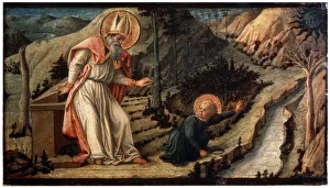 St Augustine Gallery: The Vision of Saint Augustine, between 1452 and 1465. Artist: Filippo Lippi