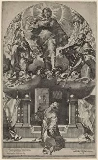 Francis Of Assisi St Gallery: Vision of Saint Francis, 1581. Creator: Federico Barocci