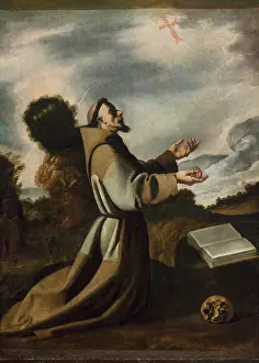 Franciscan Prints: The Vision of Saint Francis, after 1640. Creator: Zurbaran, Francisco, de (1598-1664)