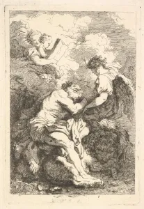 Jean Honoré Prints: The Vision of Saint Jerome, ca. 1761-65. Creator: Jean-Honore Fragonard