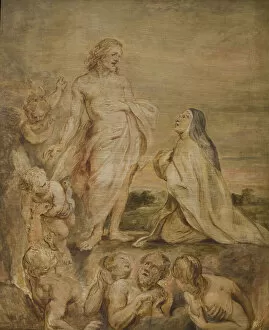 Rubens Collection: The Vision of Saint Teresa of Avila, c. 1635. Creator: Rubens, Pieter Paul (1577-1640)
