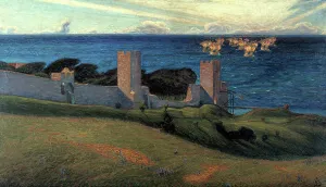 Defensive Prints: Vision. Scene from Visby, 1894. Creator: Sven Richard Bergh