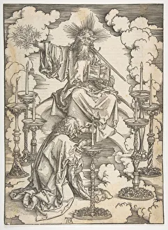 The Vision of the Seven Candlesticks, from The Apocalypse, German Edition 1498, ca. 1498