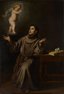 Anthony Of Padua St Gallery: The Vision of St Anthony of Padua, 1652. Creator: BartolomeEsteban Murillo