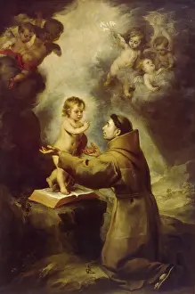 Vision Prints: Vision of St Antony of Padua, 1670. Creator: Bartolome Esteban Murillo