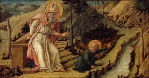Tuscany Prints: Vision of St Augustine, 1452. Creator: Filippo Lippi