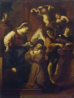 Vision Prints: Vision of St Clare, 1618. Creator: Guercino