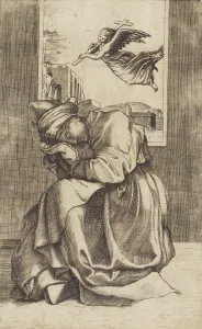 The Vision of St. Helena. Creator: Marcantonio Raimondi