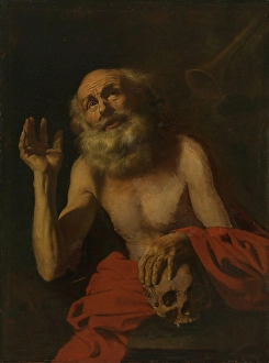 Religious Scene Or Person Prints: The Vision of St. Jerome, probably between 1620 and 1650. Creator: Claude Vignon