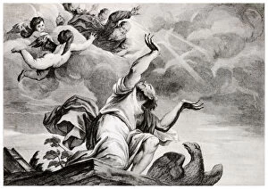Celestial Gallery: Vision of St John the Evangelist, 1937. Artist: Andrea Zucchi