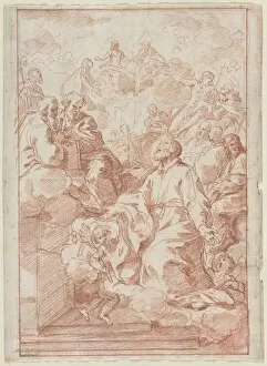 Vision of St. Philip Neri, c. 1673-75. Creator: Carlo Maratti (Italian, 1625-1713)