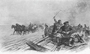 Russians Prints: Visions de guerre sur le front russe; …nous depassons des files de chars de paysan