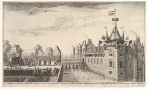 Visiting Prints: Visit to A. Roelants, 1650. Creator: Wenceslaus Hollar