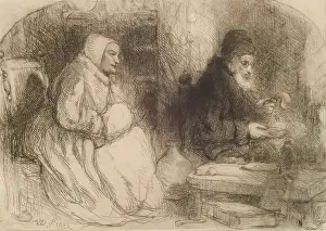 Visit Prints: A Visit to the Alchemist, 1833. Creator: William Dyce