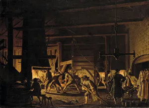 Pehr 1732 1816 Collection: Visit to the Anchor Forge at Soderfors, 1782