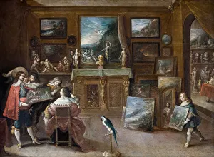 Francken Prints: A visit to the Art Dealer. Artist: Francken, Frans, the Younger (1581-1642)