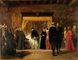 Riots Prints: The Visit of Charles IX to Coligny, 1850. Creator: Comte, Pierre Charles (1823-1895)