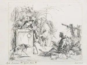 The visit at the death. From the Series Capriccios, Mid of the 18th cen Artist: Tiepolo, Giambattista (1696-1770)
