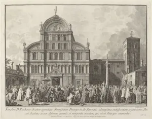 Brostoloni Giovanni Battista Collection: Visit of the Doge to San Zaccaria on Easter Day, 1763 / 1766