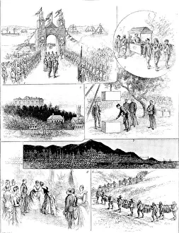 Equipment Prints: Visit of the Duke and Duchess of Connaught to Hong-Kong, 1890. Creator: Carl Hentschel