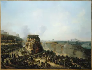 Visit of Emperor Napoleon III and Empress Eugenie to the levelling site of Chaillot Hill, 1867. Creator: Louis Moullin