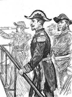 Flagship Prints: The Visit of the French Fleet: Admiral Gervais on the Bridge of the Marengo