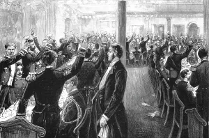 Toasting Prints: The Visit of the French Fleet: For they are jolly good fellows