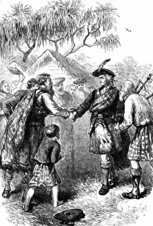 Images Dated 7th January 2009: Visit of James Oglethorpe to the Highland colony, Georgia, c1730s (c1880)