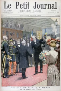 Eugene Damblans Prints: The visit of the king of Sweden to Paris, 1900. Artist: Eugene Damblans