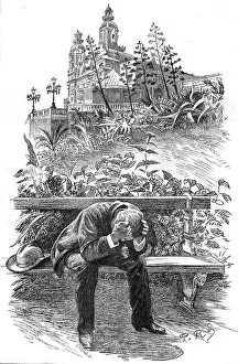 Gambler Prints: A Visit to Monte Carlo, Despair, 1886. Creator: Paul Charles Renouard